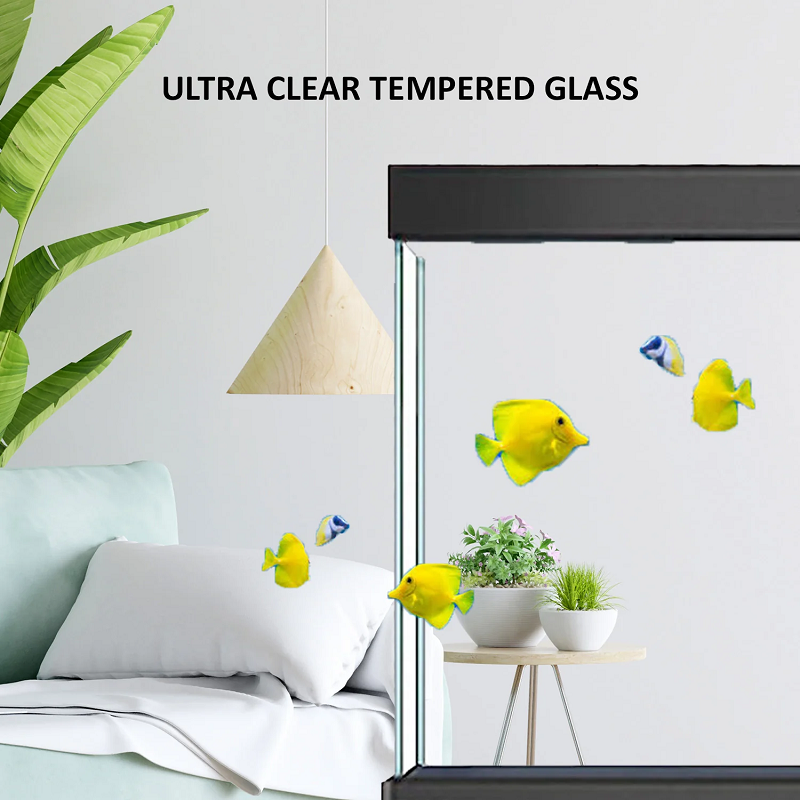 50 Gallon Aquarium Black Tempered Glass