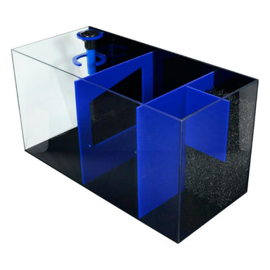 Front view of the Bashsea Bio Fuge Rimless Sump 30-14-16 in blue
