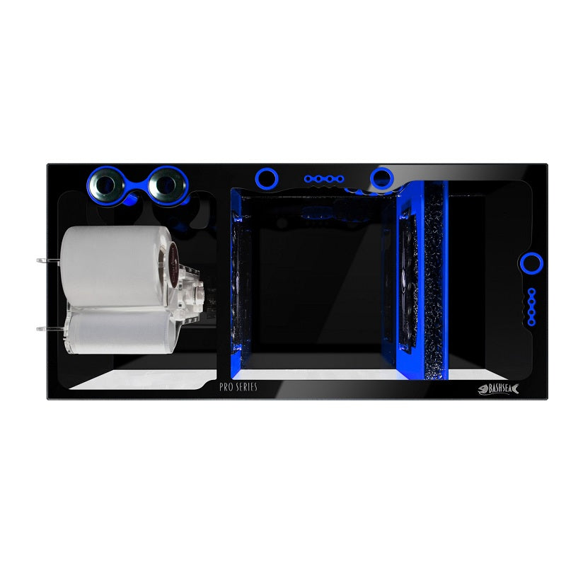 Top View of the Bashsea Pro Series 36 Aquarium Sump in Blue