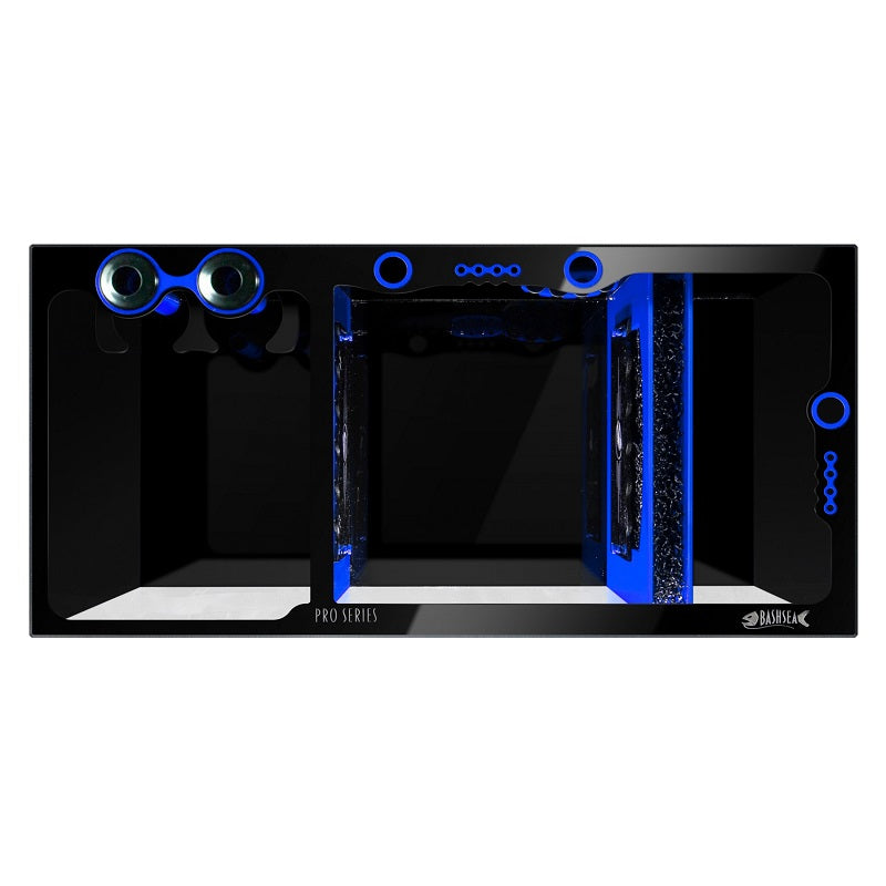 Top View of the Bashsea Pro Series 36 Aquarium Sump in Blue