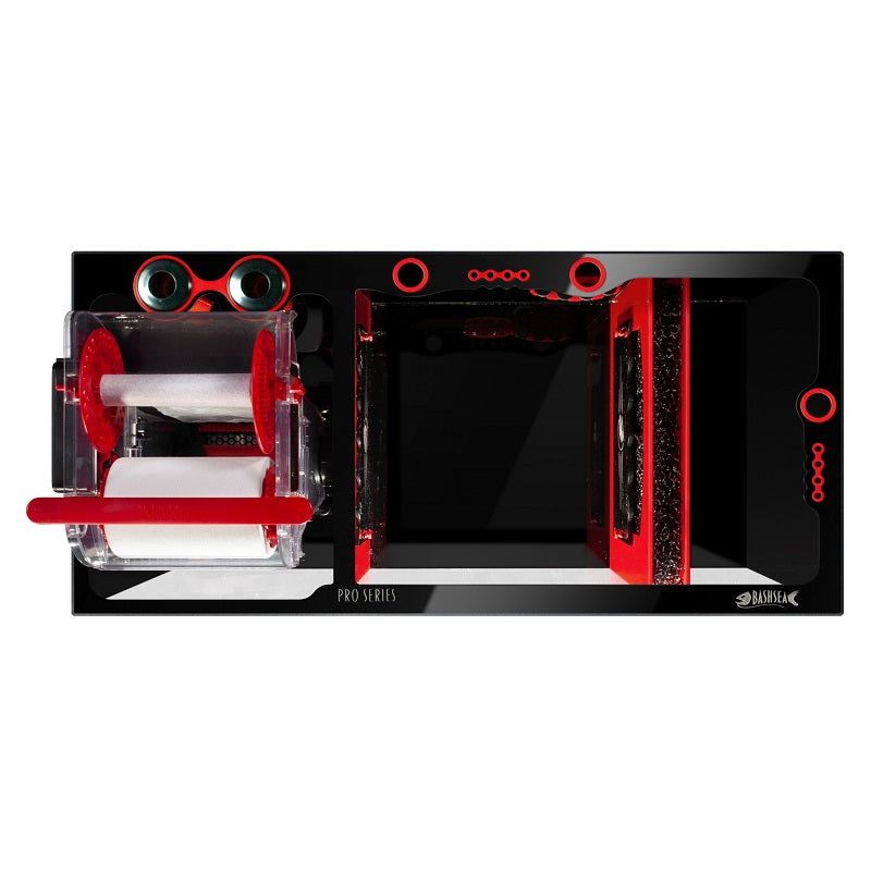 Top View of the Bashsea Pro Series 36 Aquarium Sump in Red