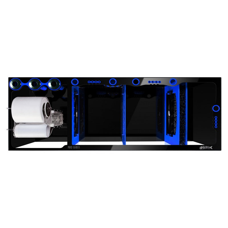 Top View of the Bashsea Pro Series 48 Aquarium Sump in Blue