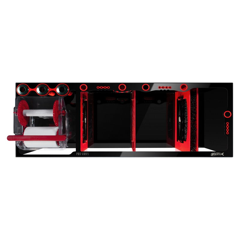Top View of the Bashsea Pro Series 48 Aquarium Sump in Red