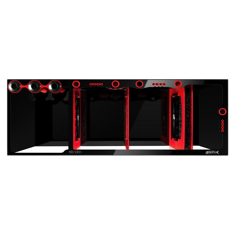 Top View of the Bashsea Pro Series 48 Aquarium Sump in Red