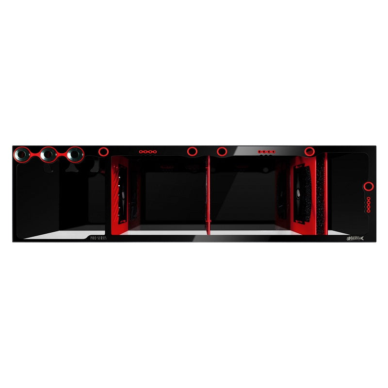 Top View of the Bashsea Pro Series 60 Aquarium Sump in Red