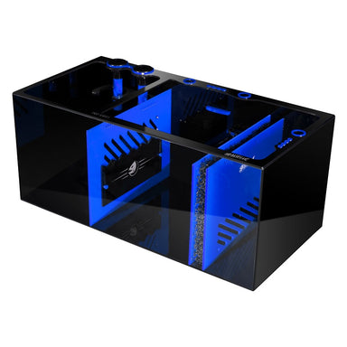 Front View of the Bashsea Pro Series 36 Aquarium Sump in Blue