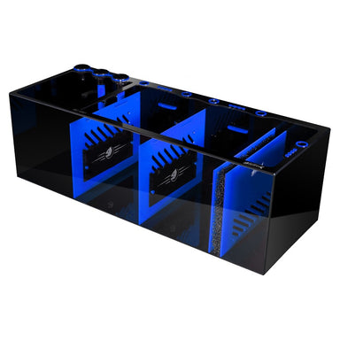 Front View of the Bashsea Pro Series 48 Aquarium Sump in Blue