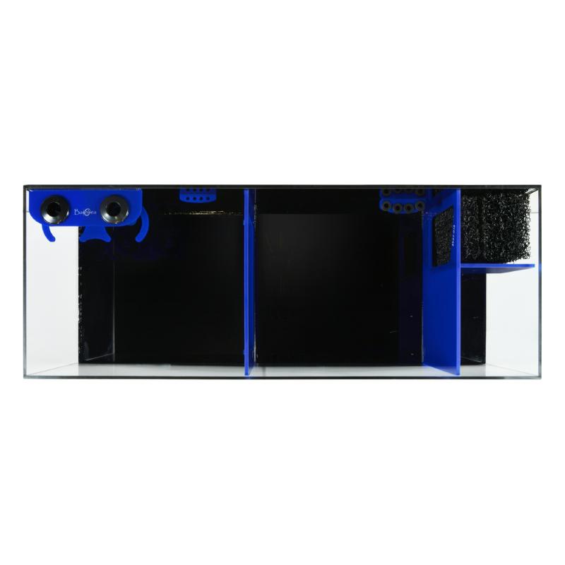 Top view of the Bashsea Bio Fuge Rimless Sump 48-18-16 in blue