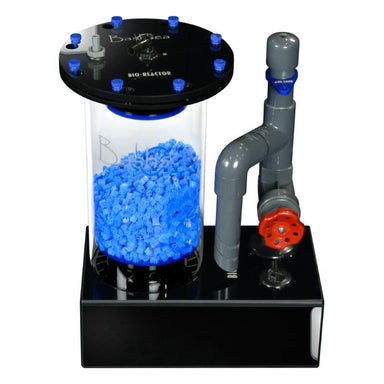 Side view of the Bashsea Bio Reactor 6-18 biological filter in blue