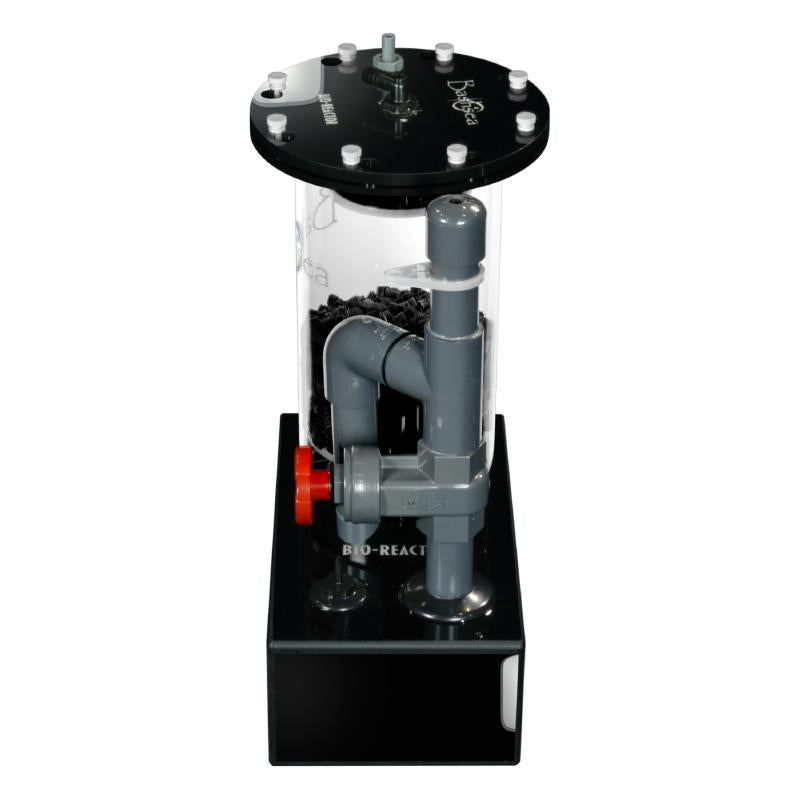 Side view of the Bashsea Bio Reactor 6-18 biological filter in white and black