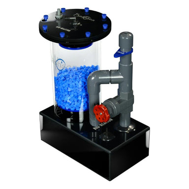 Side view of the Bashsea Bio Reactor 6-18 biological filter in blue