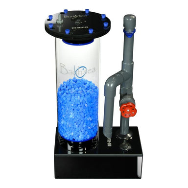 Side view of the Bashsea Bio Reactor 6-24 biological filter in blue