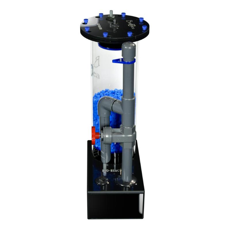Side view of the Bashsea Bio Reactor 6-24 biological filter in blue