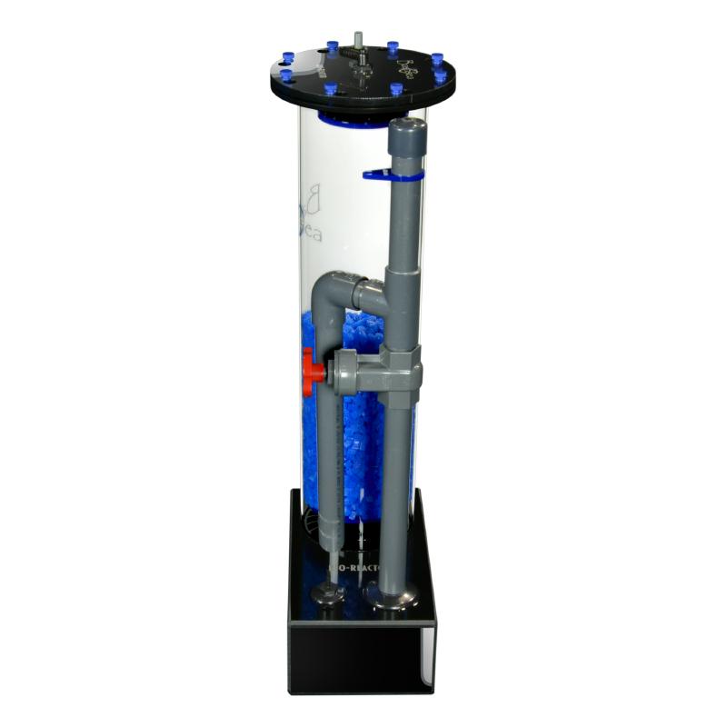 Side view of the Bashsea Bio Reactor 6-30 biological filter in blue