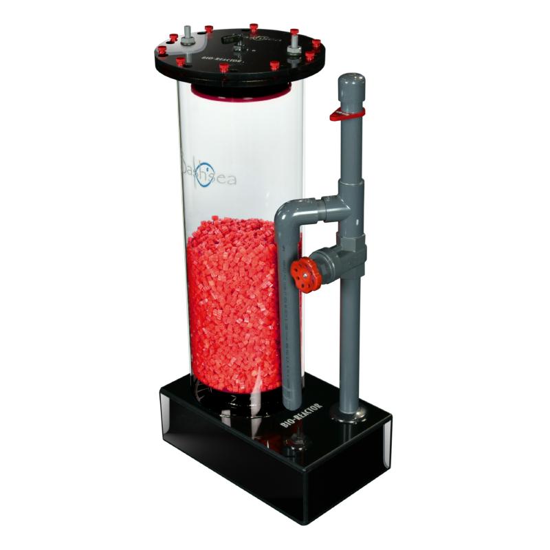 Side view of the Bashsea Bio Reactor 8-30 biological filter in red