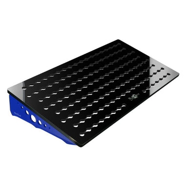 Side angle view of the Bashsea Mad Rack Pro 11-22 coral rack in blue