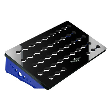 Side angle view of the Bashsea Mad Rack Pro 6-11 coral rack in blue