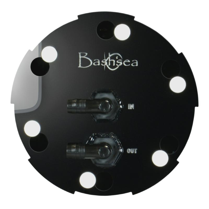 Top view of the Pellet Master PM I aquarium pellet reactor in white