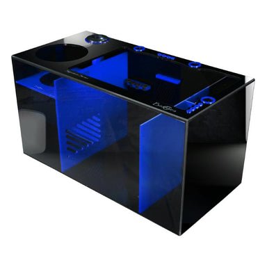 Front View of the Bashsea Signature Series SS-30 Aquarium Sump in Blue
