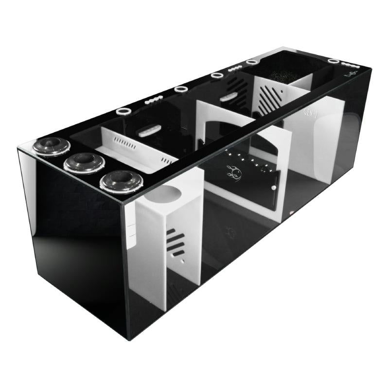 Front View of the Bashsea Signature Series SS-48 Aquarium Sump in White
