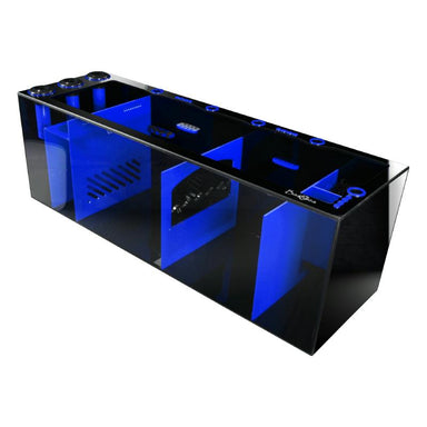 Front View of the Bashsea Signature Series SS-48 Aquarium Sump in Blue