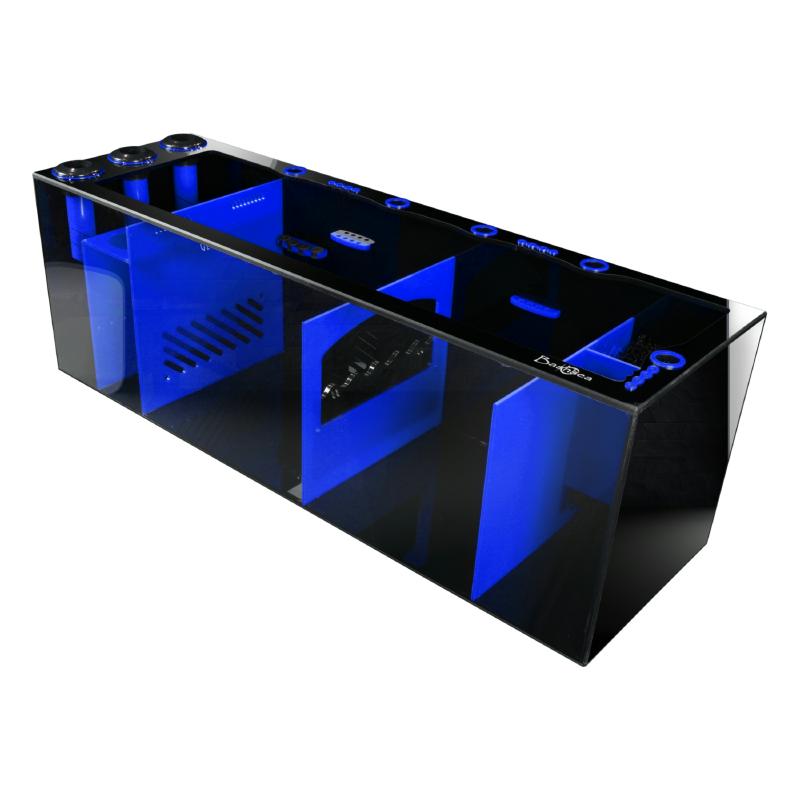 Front View of the Bashsea Signature Series SS-48 Aquarium Sump in Blue