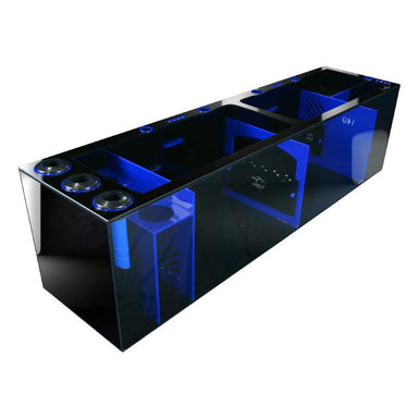 Front View of the Bashsea Signature Series SS-60 Aquarium Sump in Blue