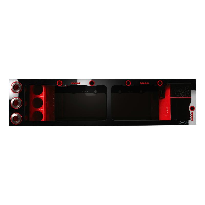 Top View of the Bashsea Signature Series SS-60 Aquarium Sump in Red