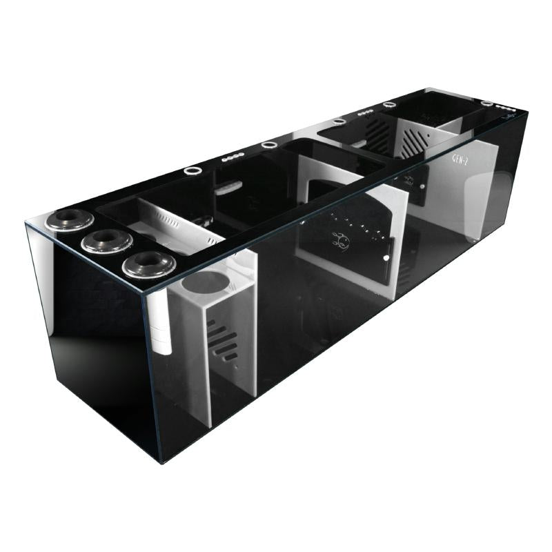 Front View of the Bashsea Signature Series SS-60 Aquarium Sump in White