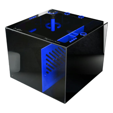 Front View of the Bashsea Signature Series SS-Cube Aquarium Sump in Blue