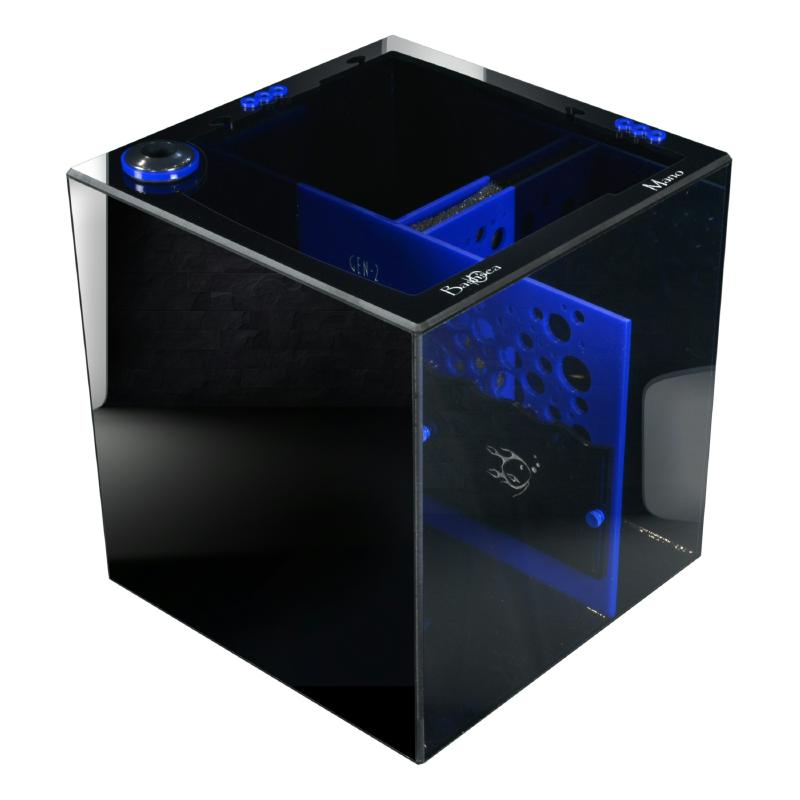 Front View of the Bashsea Signature Series SS-Mano Aquarium Sump in Blue