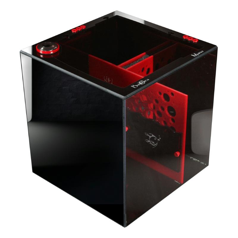 Front View of the Bashsea Signature Series SS-Mano Aquarium Sump in Red