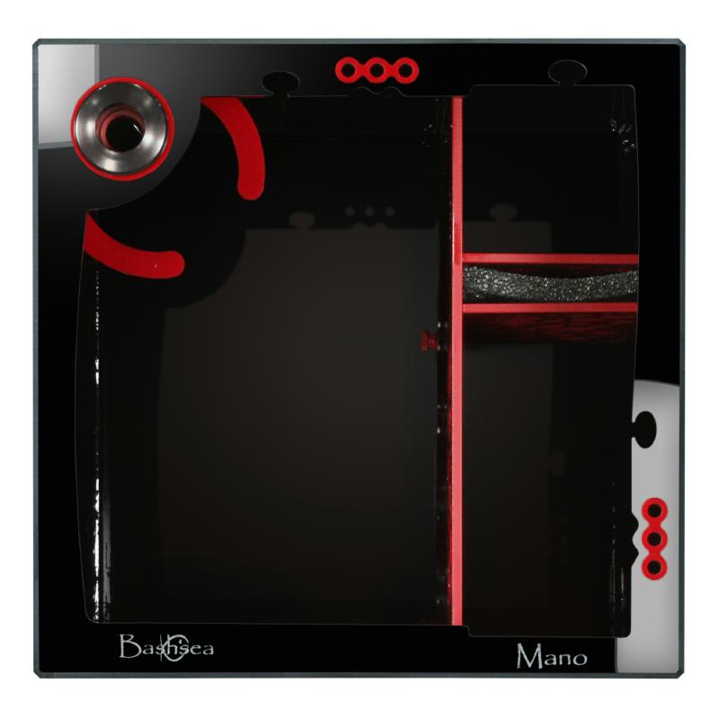 Top View of the Bashsea Signature Series SS-Mano Aquarium Sump in Red