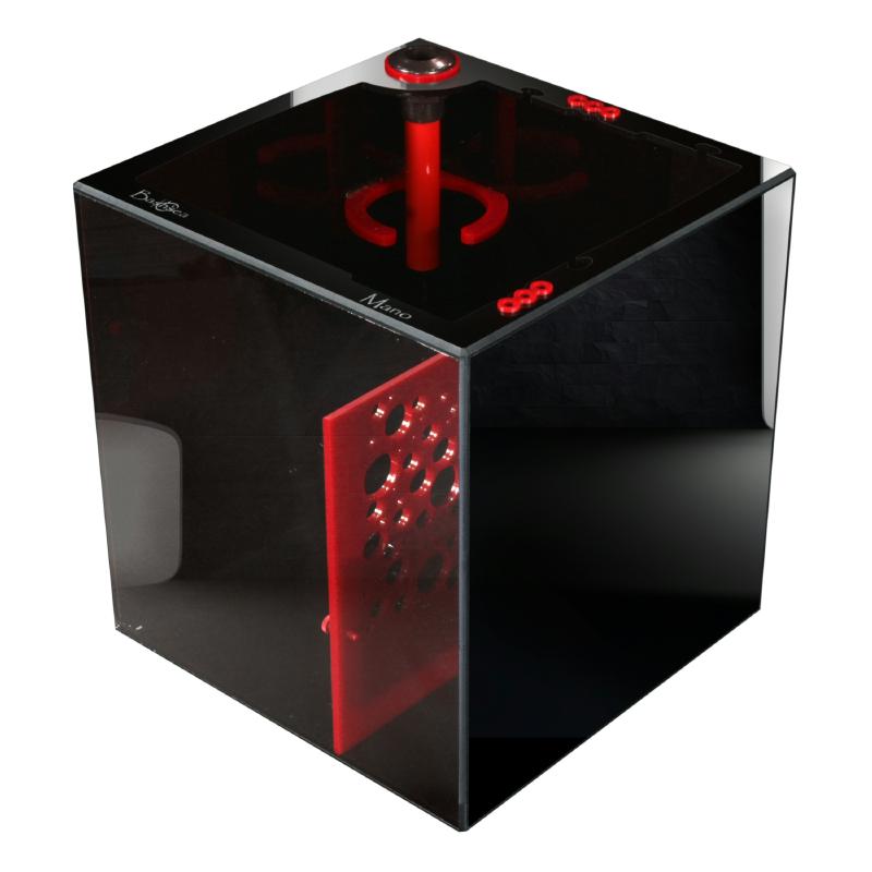Front View of the Bashsea Signature Series SS-Mano Aquarium Sump in Red