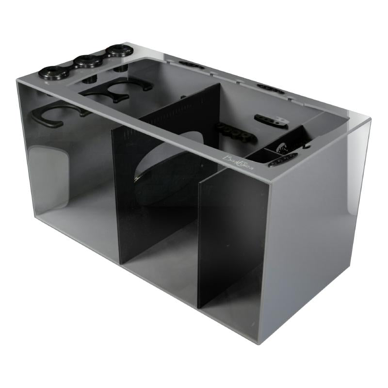 Front View of the Bashsea Smart Series SMS-3015 Aquarium Sump in Black