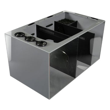 Front View of the Bashsea Smart Series SMS-3018 Aquarium Sump in Black