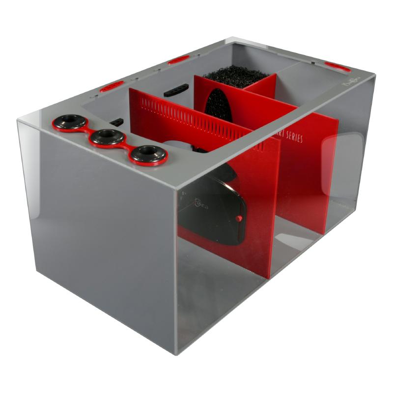 Front View of the Bashsea Smart Series SMS-3018 Aquarium Sump in Red