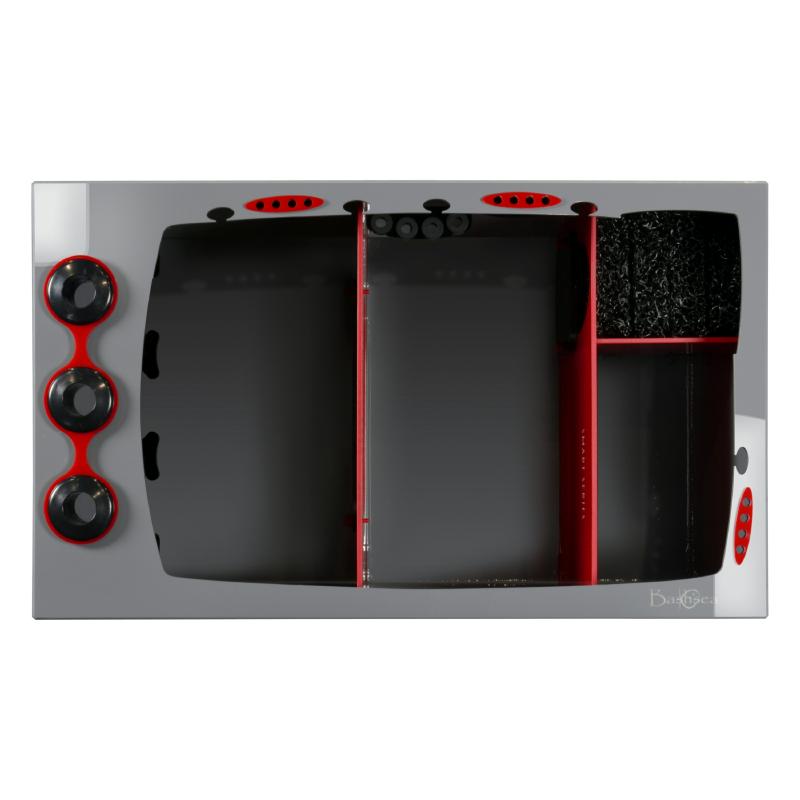 Top View of the Bashsea Smart Series SMS-3018 Aquarium Sump in Red