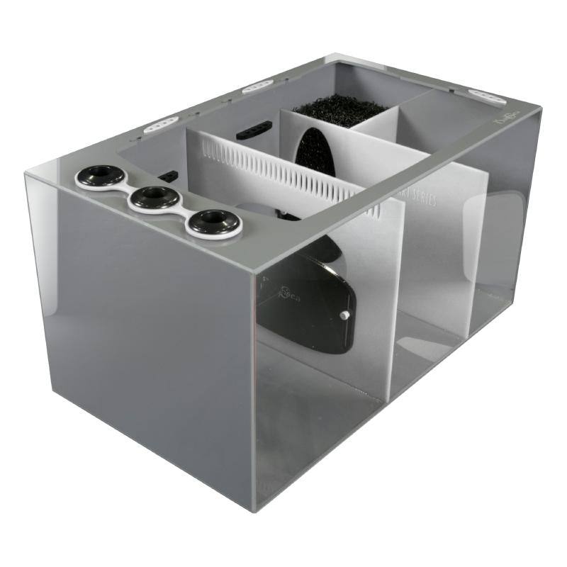Front View of the Bashsea Smart Series SMS-3018 Aquarium Sump in White