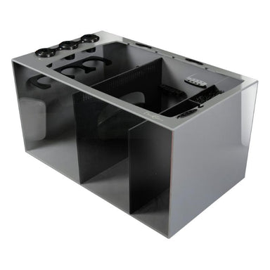 Front View of the Bashsea Smart Series SMS-3018 Aquarium Sump in Black