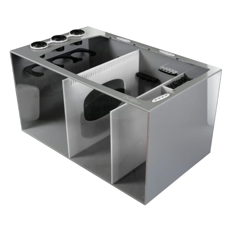 Front View of the Bashsea Smart Series SMS-3018 Aquarium Sump in White