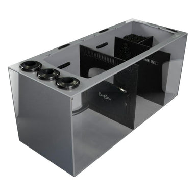 Front View of the Bashsea Smart Series SMS-3615 Aquarium Sump in Black