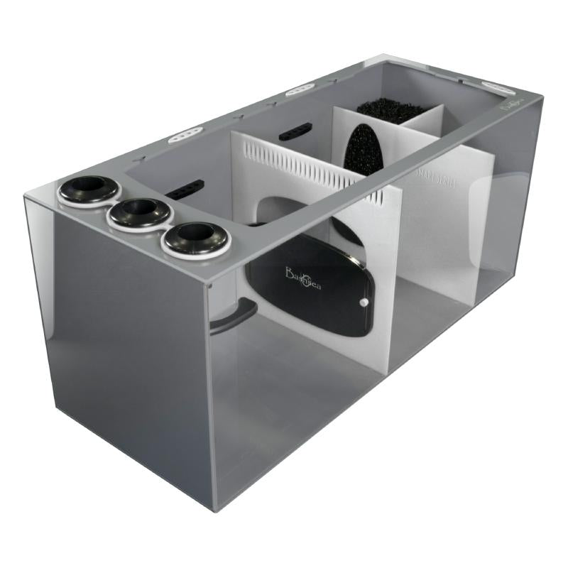 Front View of the Bashsea Smart Series SMS-3615 Aquarium Sump in White