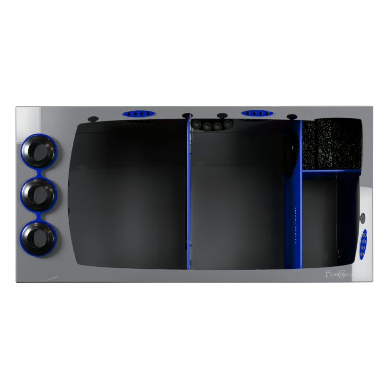 Top View of the Bashsea Smart Series SMS-3618 Aquarium Sump in Blue
