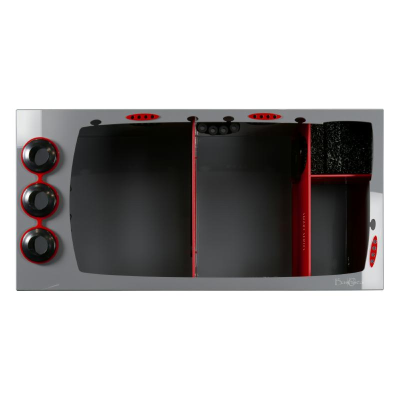 Top View of the Bashsea Smart Series SMS-3618 Aquarium Sump in Red