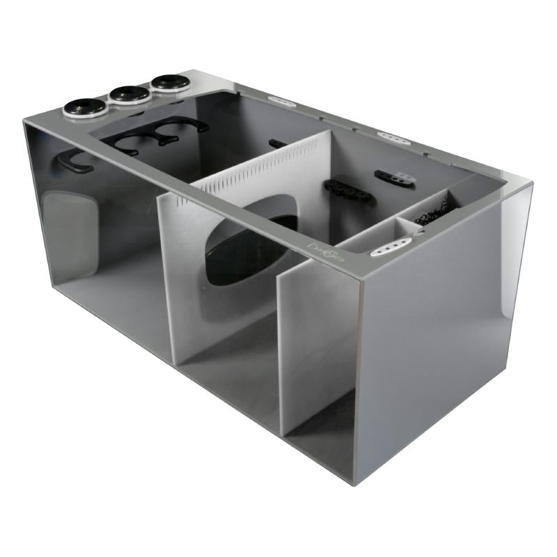 Front View of the Bashsea Smart Series SMS-3618 Aquarium Sump in White