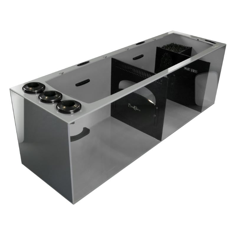 Front View of the Bashsea Smart Series SMS-4815 Aquarium Sump in Black