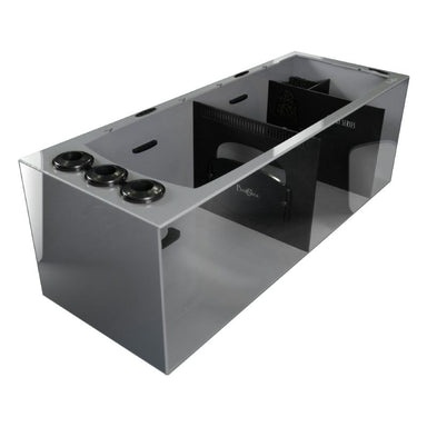Front View of the Bashsea Smart Series SMS-4818 Aquarium Sump in Black