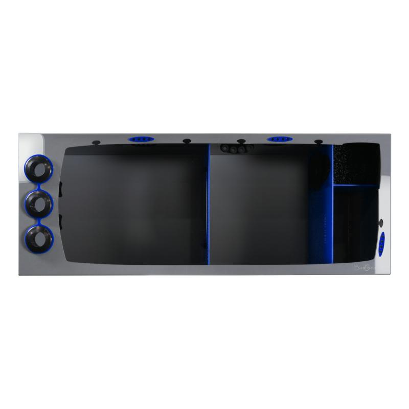 Top View of the Bashsea Smart Series SMS-4818 Aquarium Sump in Blue