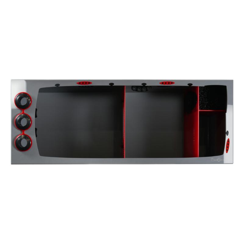 Top View of the Bashsea Smart Series SMS-4818 Aquarium Sump in Red